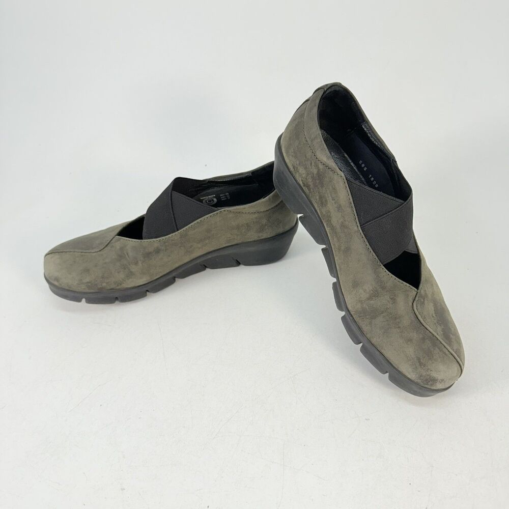 Wolky Womens Shoes Size 7 EU 38 Cursa Comfort Walking Mary Janes Green Leather